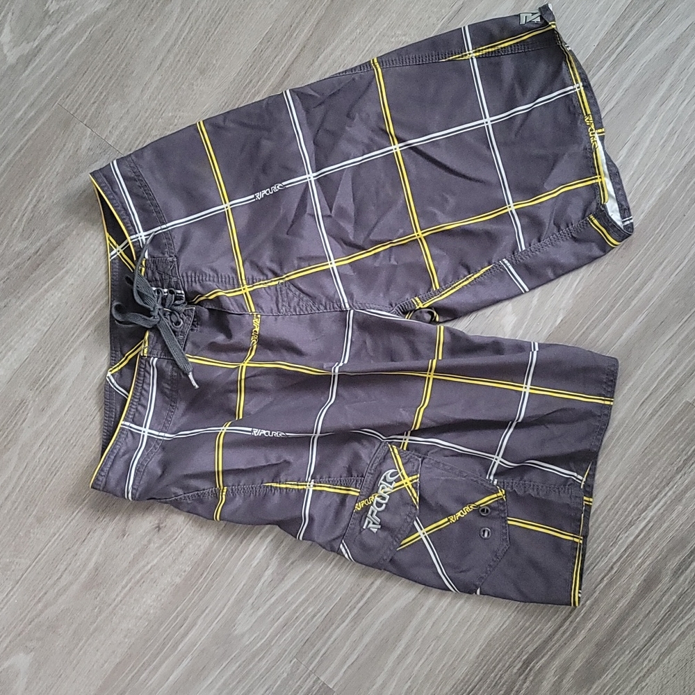 Grey Yellow Rip Curl boardshorts